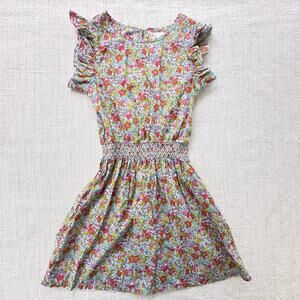 Peek Floral Smocked Waist Dress VGUC Girl's Size 8